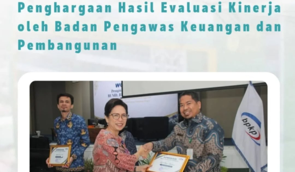 RSU Haji Provsu Terima Penghargaan Hasil Evaluasi Kenerja oleh Badan Pengawas Keuangan dan Pembangunan 
